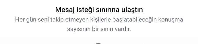 Instagramda mesaj isteği sınırı nasıl düzelir?