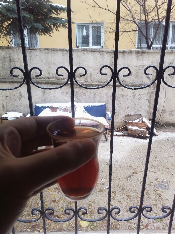 Karda çay içmek?