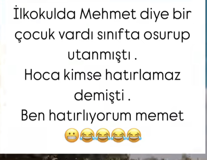 İlk okulda utandıgınız bi anınız var mı 😂234 erol bende unutmadım😂😂?