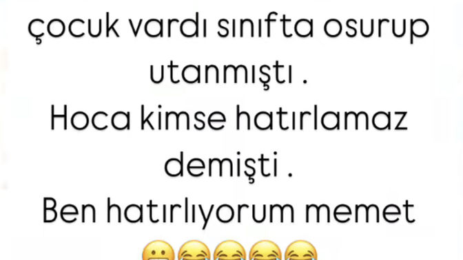İlk okulda utandıgınız bi anınız var mı 😂234 erol bende unutmadım😂😂?