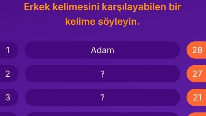 "Erkek" kelimesini karşılayan diğer kelimeler nelerdir?