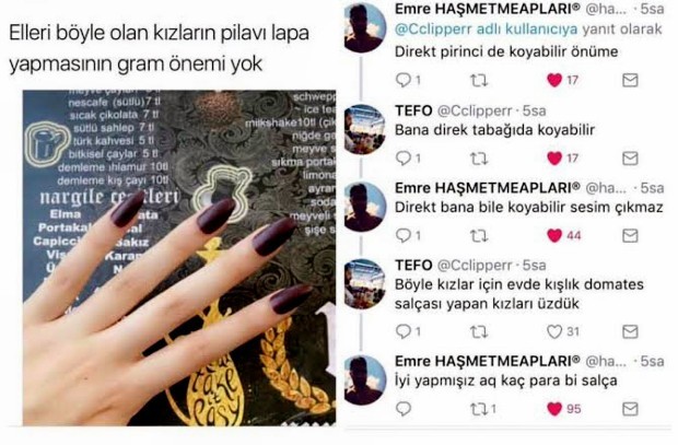 Kadın dediğinin elleri nasıl olur?