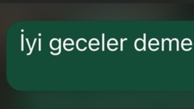 İyi geceler msjı atmadan uyuyan sevgiliden olur mu?
