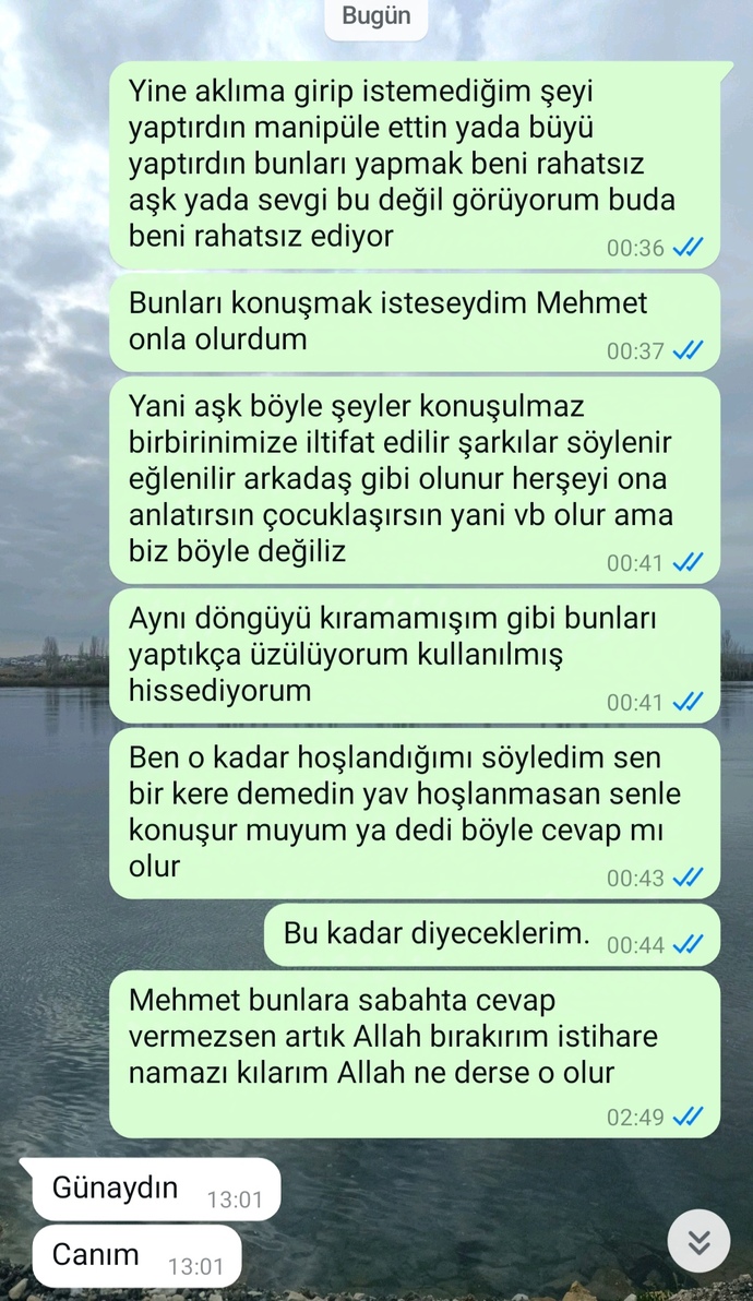 Flörtüm hep görüntülüde oralarımı açmamı istiyor ben yapmak istemiyorum sonunda bir kere yaptım devamını istedi beni onun için kul?