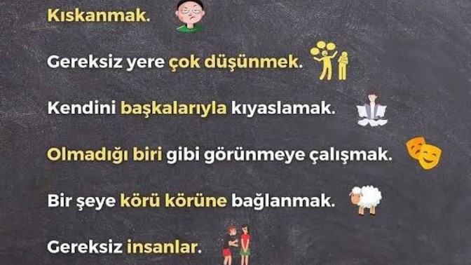 Sizi En son tüketen şey nedir ve nelerdir?
