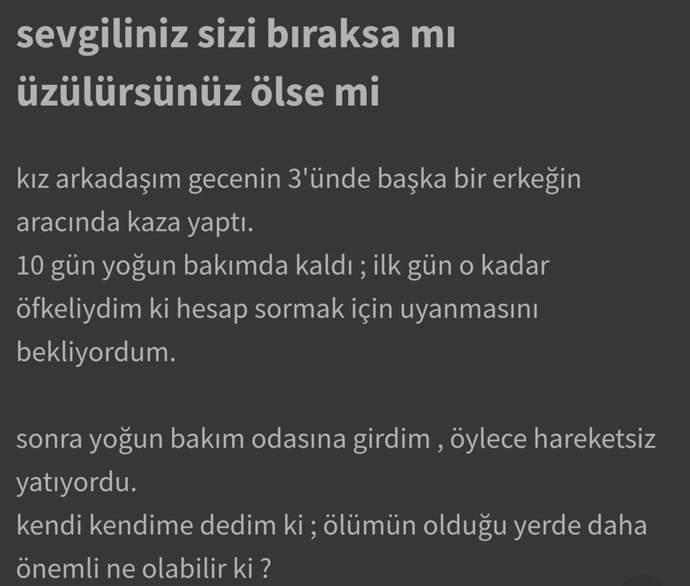 Sevgiliniz sizi aldatsa ve sonra ölse onu affeder miydiniz?