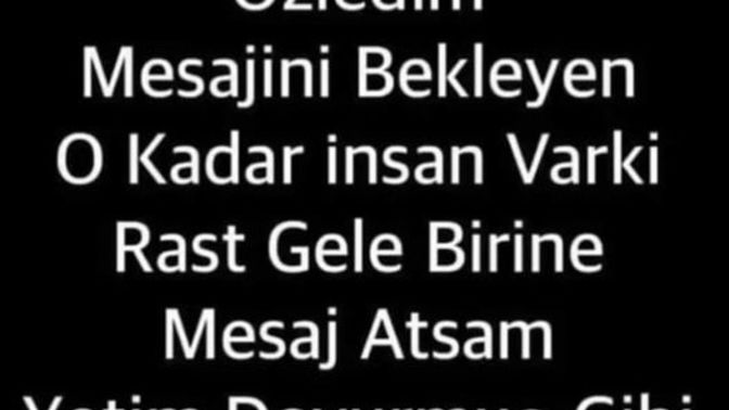 Şaka bir tarafa :) beklediğin o mesaj geldimi hala bekliyor musun ?