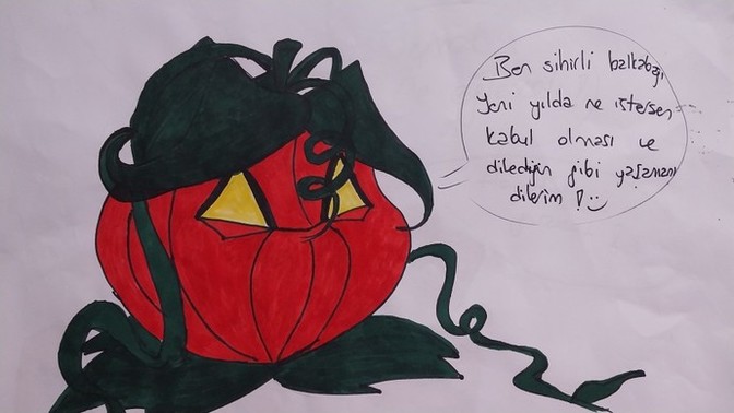 Yeni yıl dileğimi resmettim yeni yıla nasıl gireceksiniz?