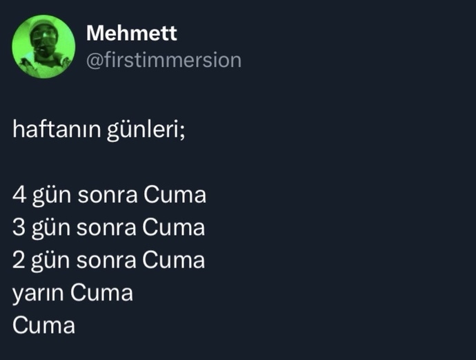 Cuma gününün gelmesini iple çekenlerden misiniz?