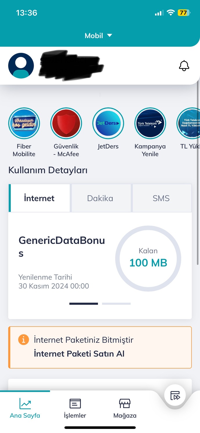 Sizinde internet 🛜 paketiniz çabuk bitiyor mu?