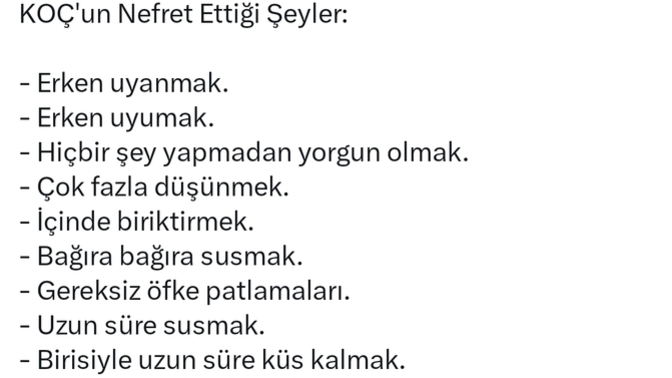 Burcunuza göre nefret ettiğiniz şeyler öğrenmek ister misiniz?