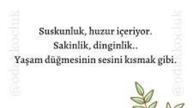 Sizin huzur kriteriniz için en önemli şey nedir?