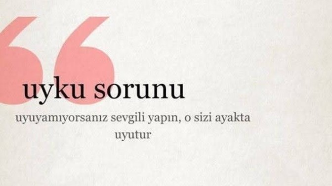 Uyku sorununuz mu var?