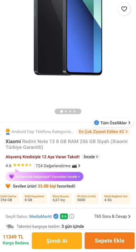 Trendyol üzerinden mediamark satıcısından bu cep telefonunu alacağım. Orijinal mi?