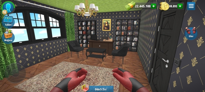 House Flipper oyununda saray yaptım. Nasıl olmuş?