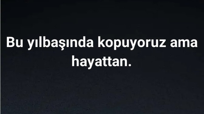 Bu yılbaşında kopuyor muyuz?