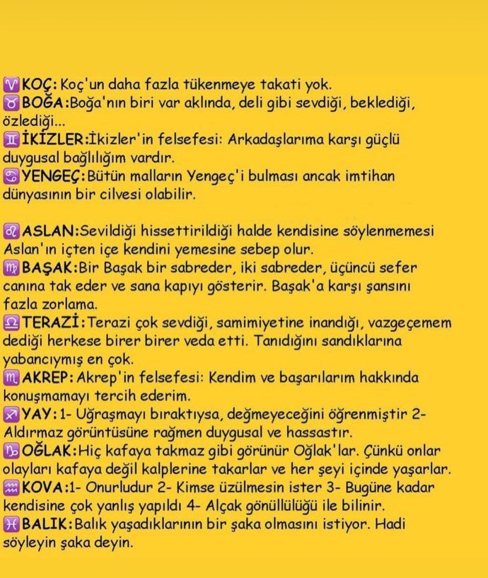 Şu aralar burçların başına gelen nedir?