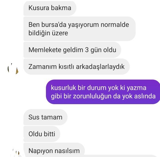 Saatlerce yazmayan erkek bahanesi olabilir mi?