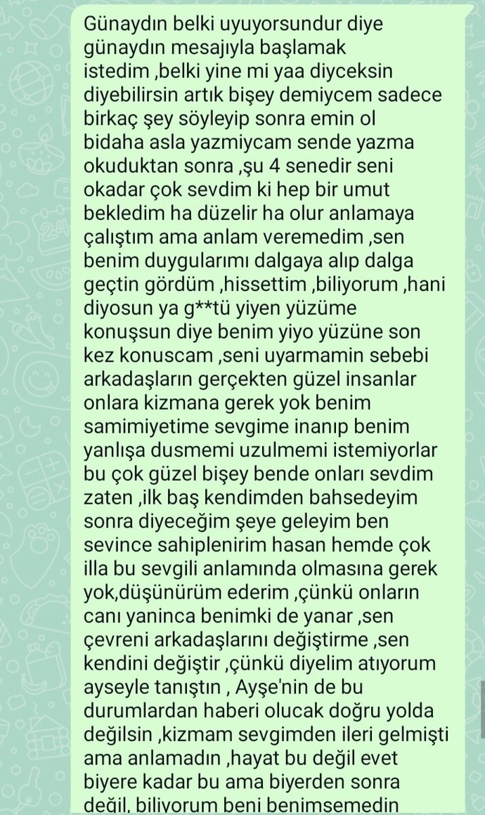 Sizce neden hiçbisey yazmadı?
