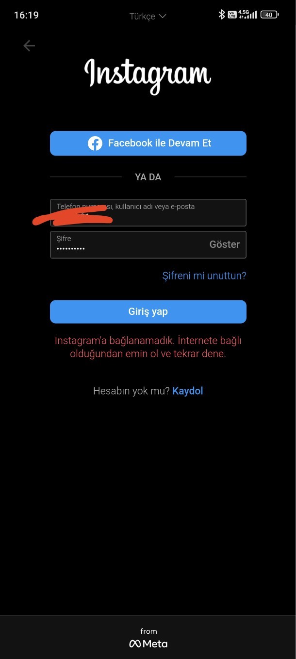 Instagram için yardım?