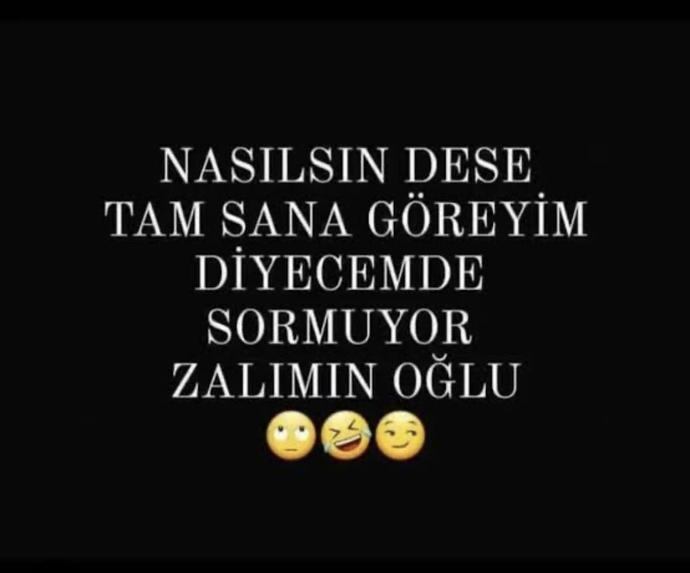 Nasılsın dese ne dersiniz😂😂?