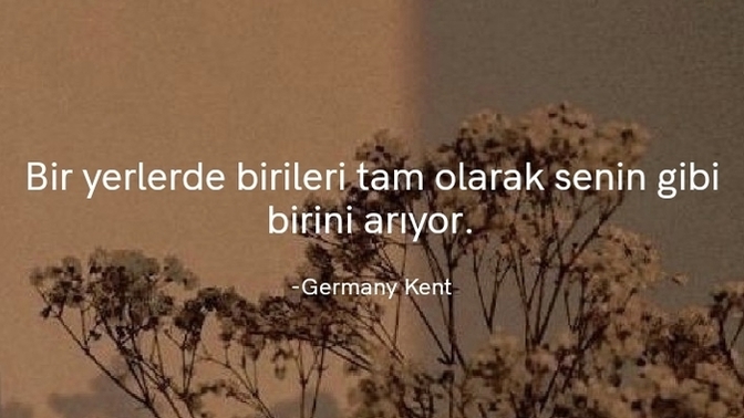 Size bir özlü söz hediye edeyim mi?