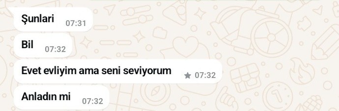 Konuştuğum kişinin evli olduğunu öğrendim?