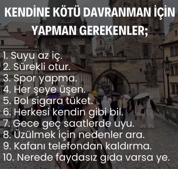 Kendinize iyi bakıyor musunuz?