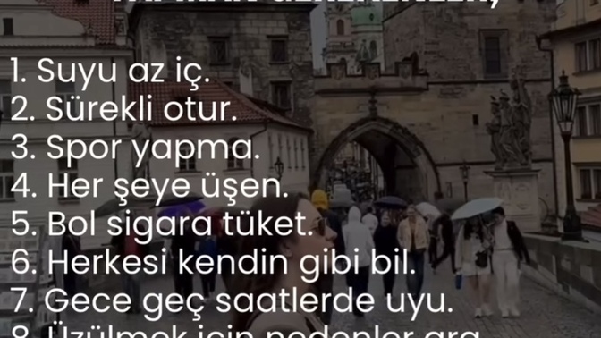 Kendinize iyi bakıyor musunuz?