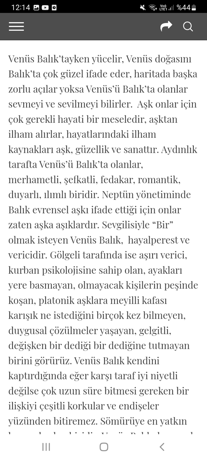 Venüsüm balık sizce aşk özelliklerim nasıl?