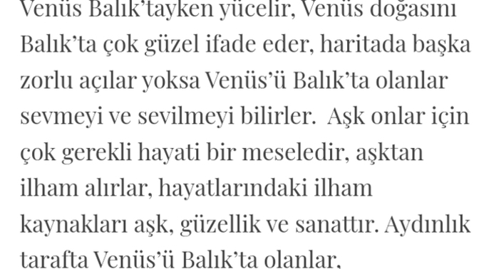 Venüsüm balık sizce aşk özelliklerim nasıl?