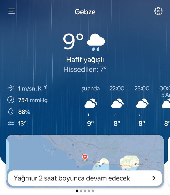 Bulunduğunuz şehirde hava kaç derece?