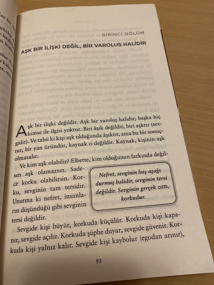 En sevdiğiniz kitap alıntısı nedir?