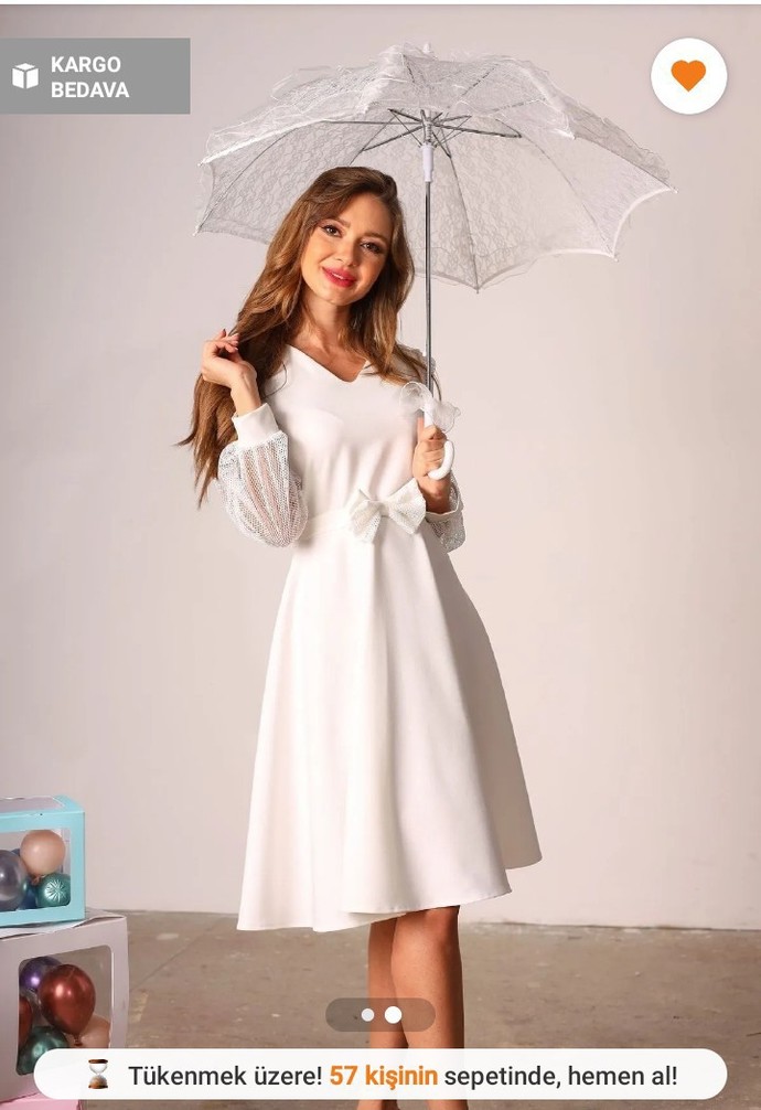 Nikah için bu elbise nasıl?