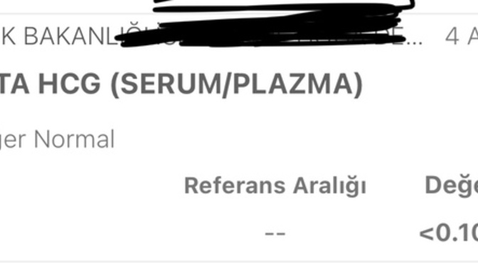 Beta hcg <0.100 ne demek?