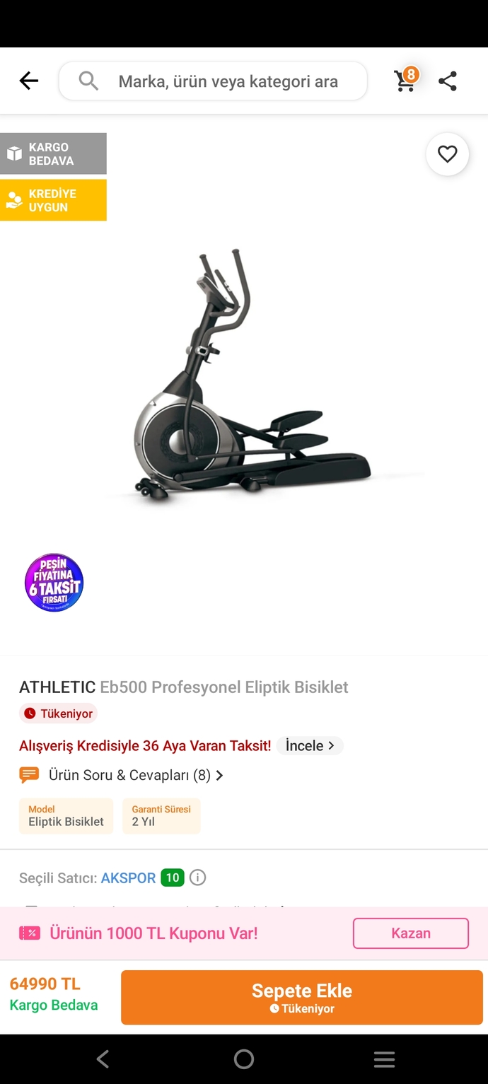 Şu eliptik bisikleti almayı düşünüyorum evet biraz pahalı ama profesyonel severim ev için uygun mudur sizce?