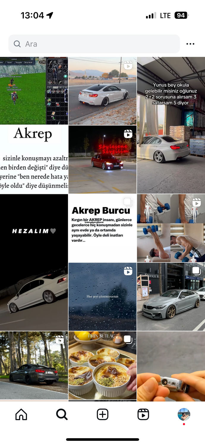Instagram keşfetinizi SS alsak en çok hangi tarz içerikler görürüz?