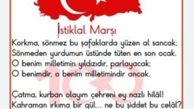 İstiklal marşı okunurken nelere dikkat edersiniz?