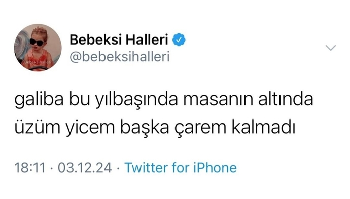Kimler bu yılbaşında masanın altında üzüm yiyecek?