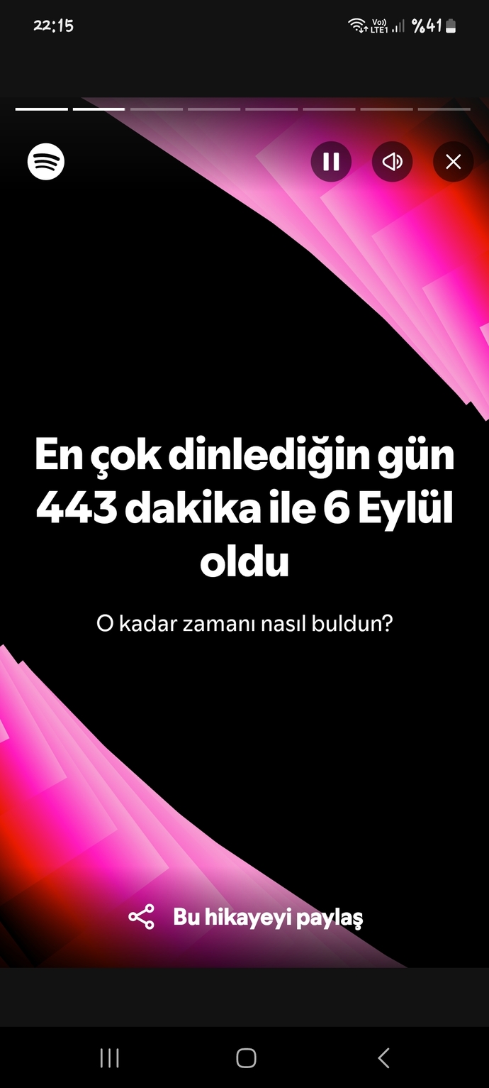 Spotify yıllık özetinizde en şaşırtıcı istatistik neydi?
