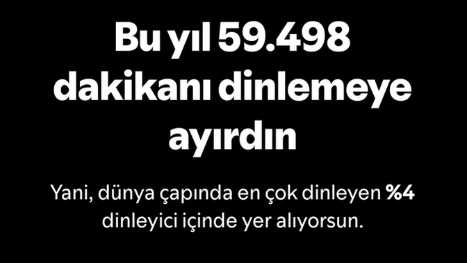 Spotify yıllık özetinizde en şaşırtıcı istatistik neydi?
