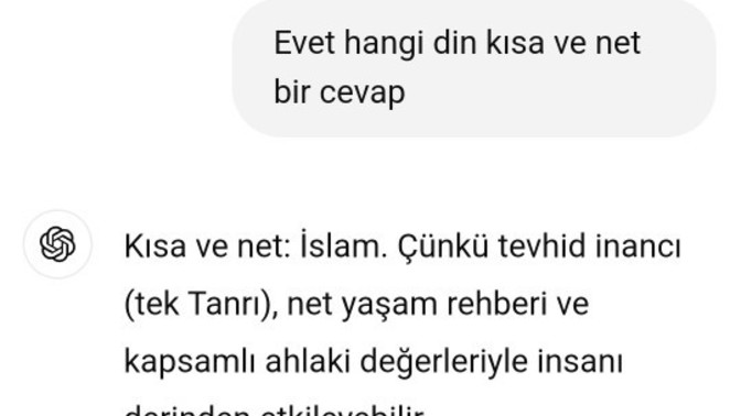 Yapay zekanın İslam'a bakış açısı hakkında ne düşünüyorsunuz?