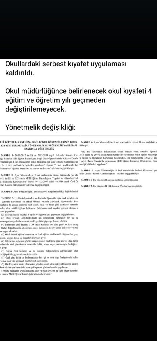 Öğrencilerin serbest kıyafet giymesi kalkmalımıydı?