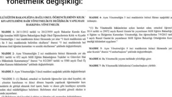 Öğrencilerin serbest kıyafet giymesi kalkmalımıydı?