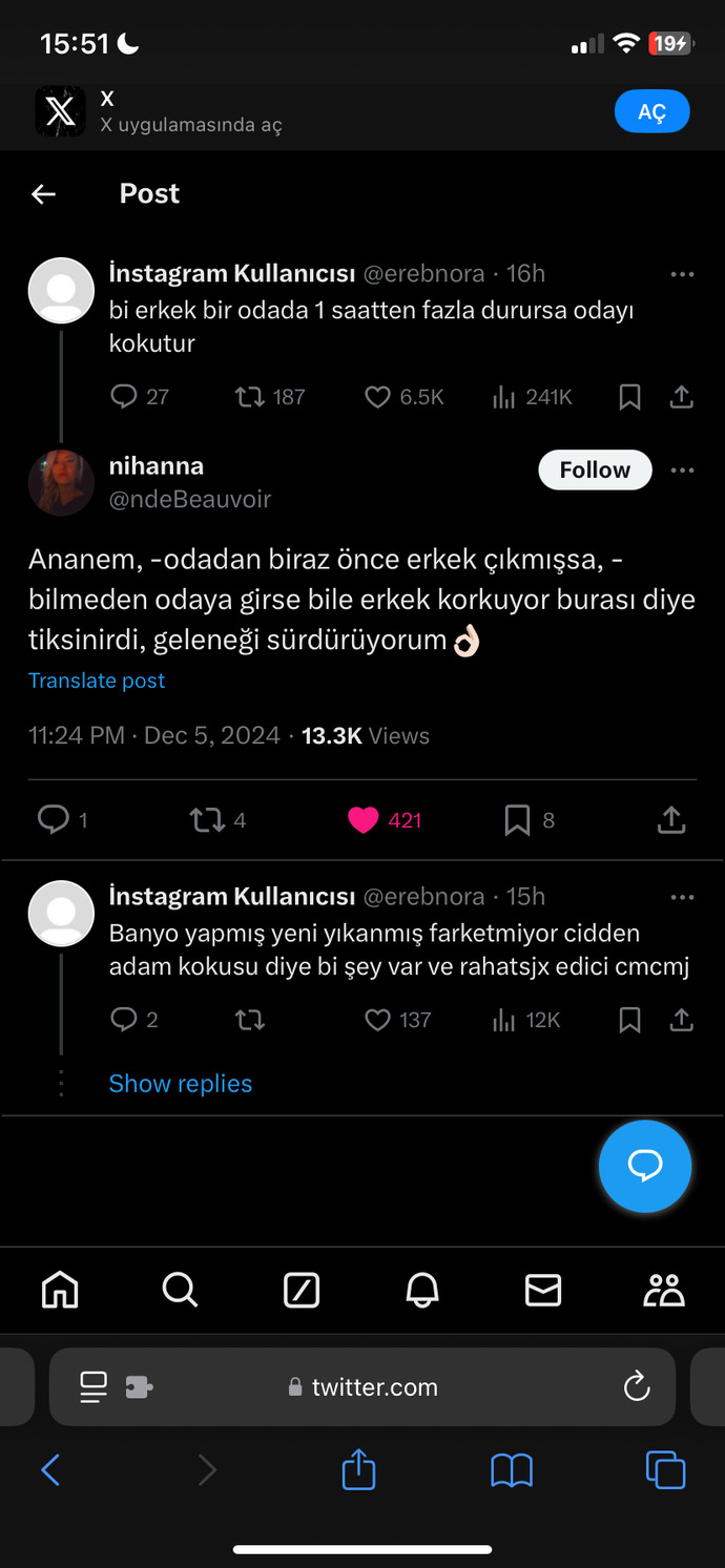 Erkek kokusu… bu doğru mu 🤮🤮🤮?