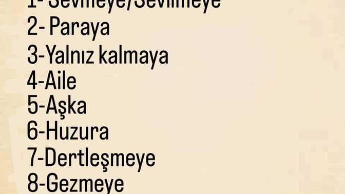 Hangisine çok ihtiyacın var?