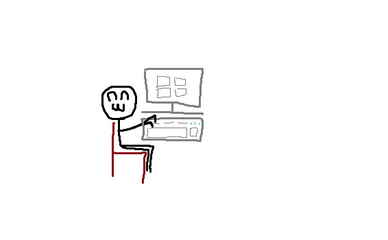 Windows 11 kullanan bi üye (Temsili)