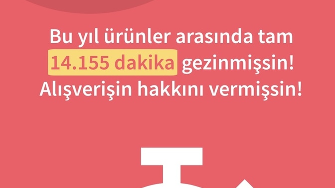 Bu yıl kaç saat alışveriş yaptınız özete baktınız mı?