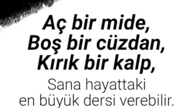 Başından ne geçtiki? Hayat sana ne ogretti?