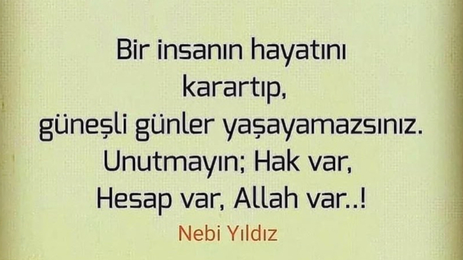 Adaletli biri olduğunu düşünüyor musun?